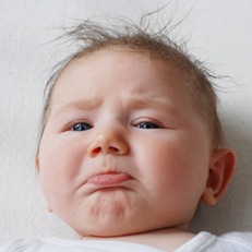 A grumpy baby   - courtesy of stock.xchng (http://www.sxc.hu/)