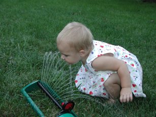 A toddler enjoys spargefaction - courtesy of stock.xchng (http://www.sxc.hu/)