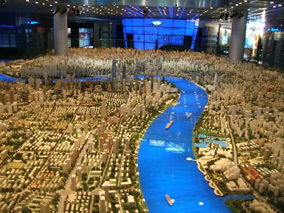 The museum of urban planning in Shanghai