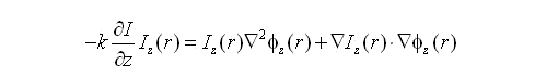 The intensity transport equation