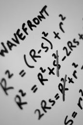 Equations on a whiteboard